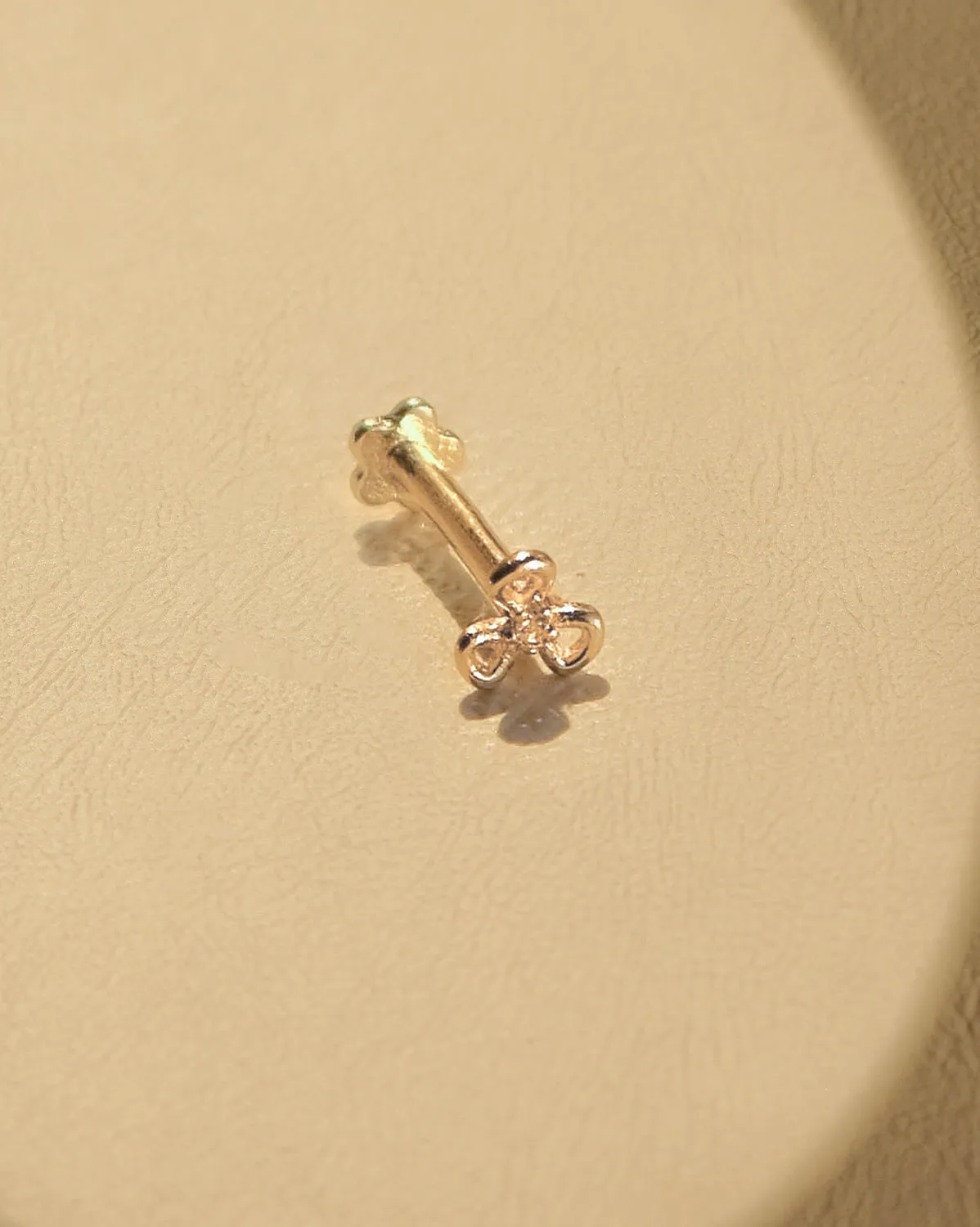 14K Solid Gold Chihiro Flower Stud