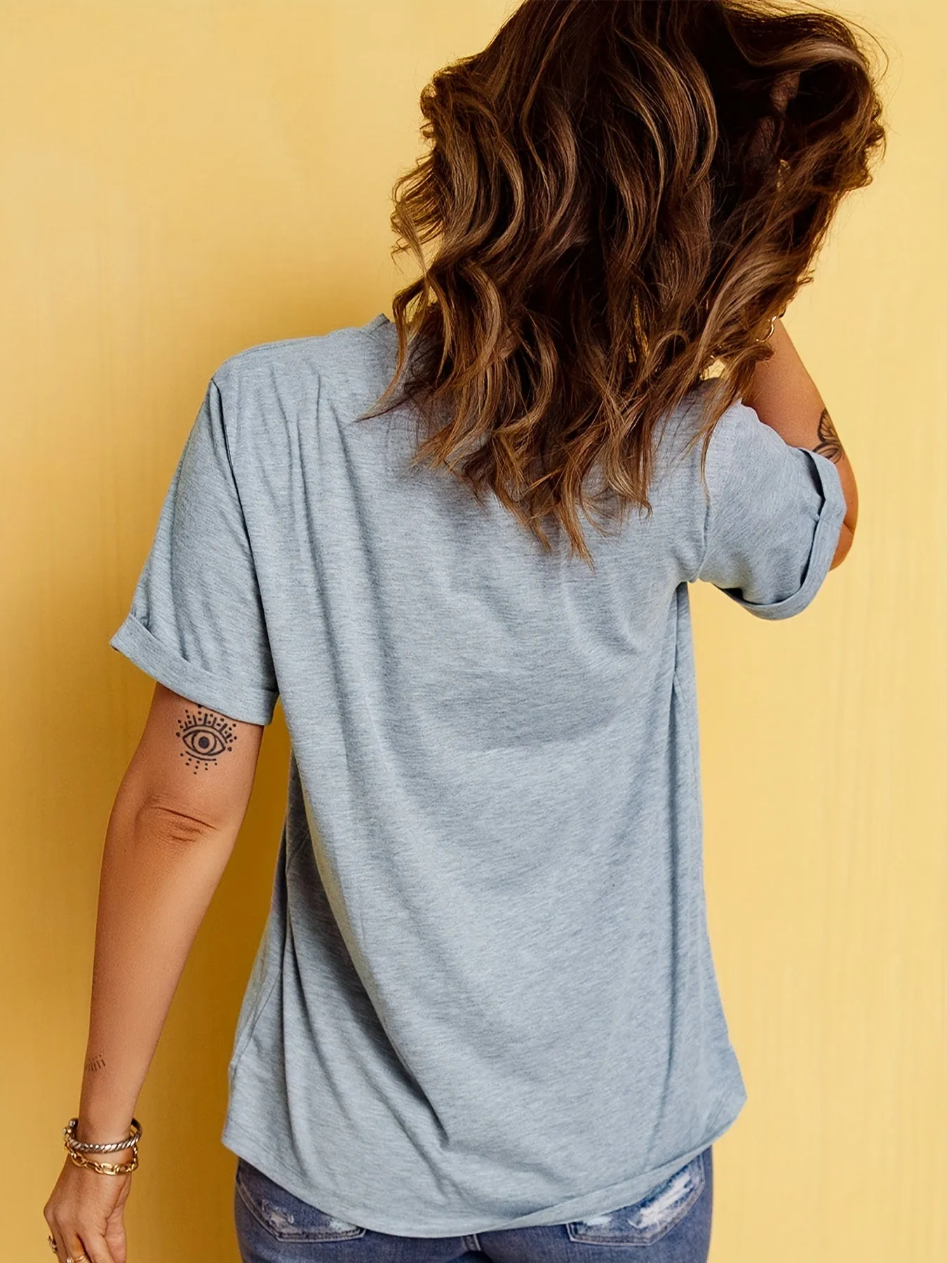 2024 Happy New Year Print T-Shirt: Embrace Joy and Style with this Casual Crew Neck Short Sleeve Daily Top for Women's Clothing