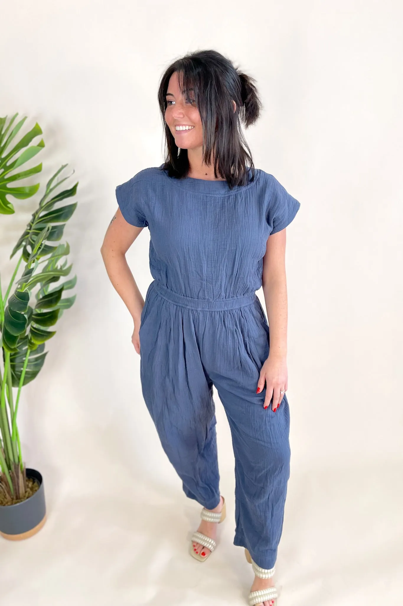 Abbie Gauze Jumpsuit