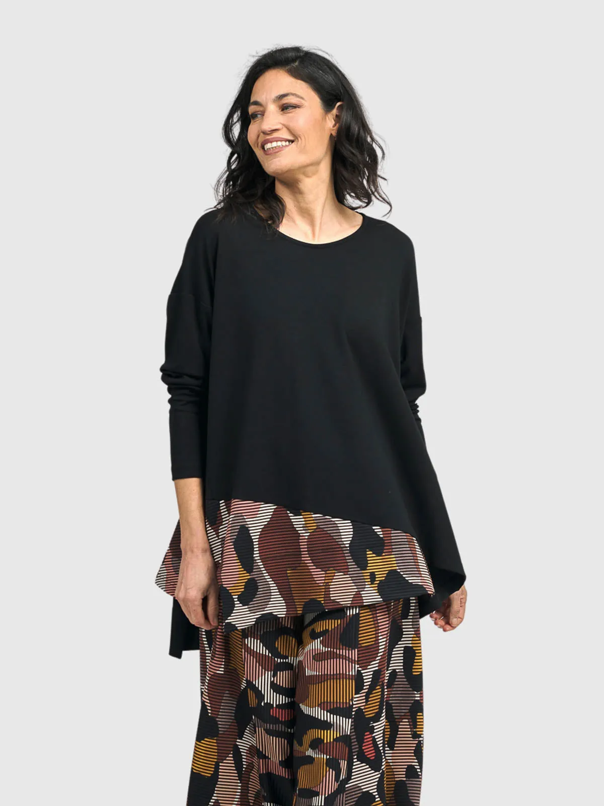 Accent Trim Trapeze Top, Terra