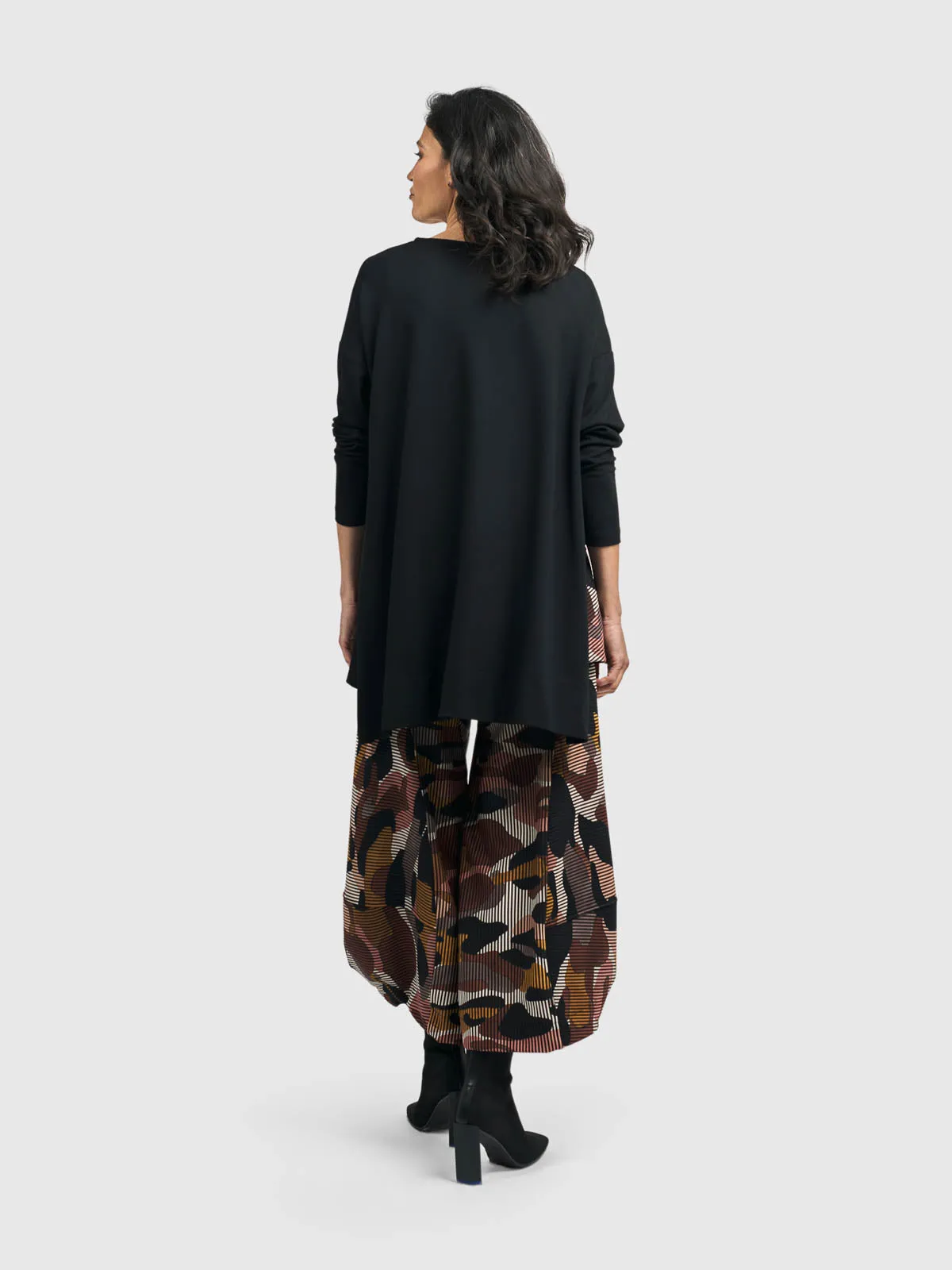 Accent Trim Trapeze Top, Terra