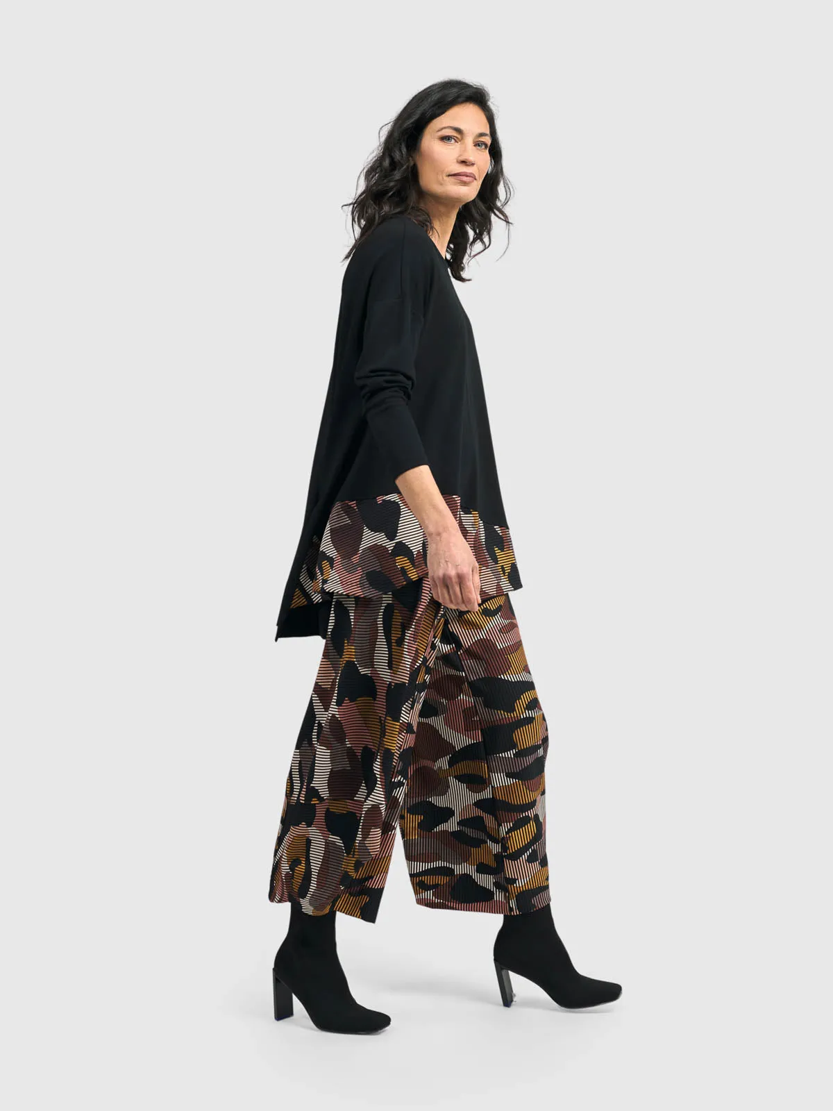 Accent Trim Trapeze Top, Terra