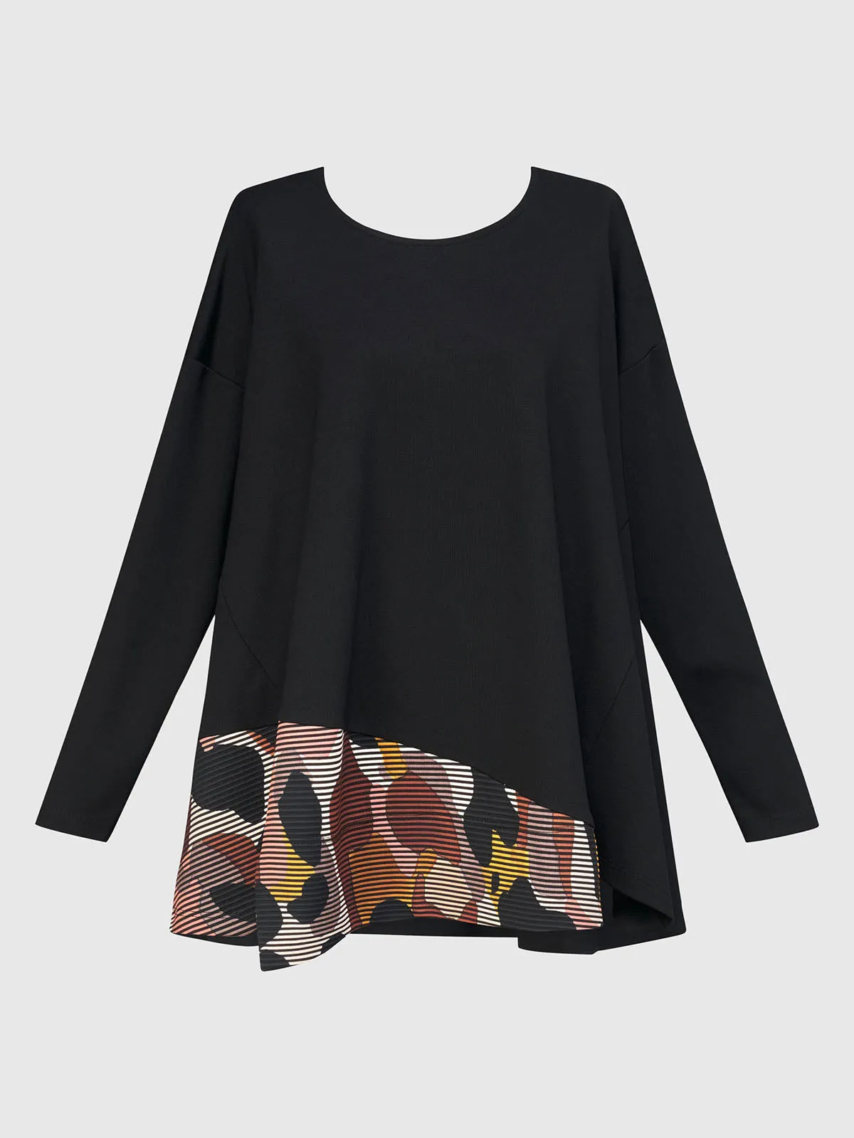 Accent Trim Trapeze Top, Terra