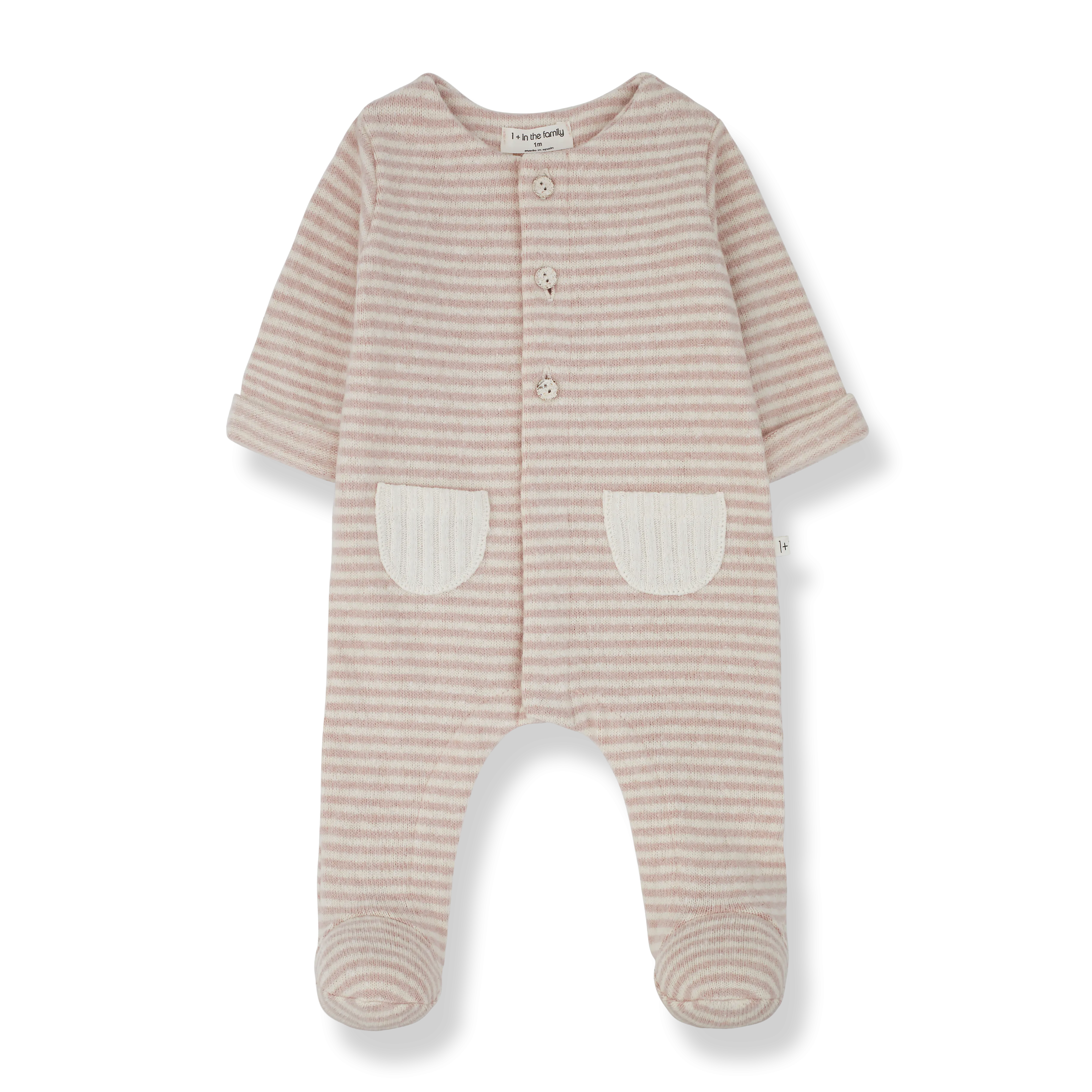ADRIA jumpsuit w/feet - nude