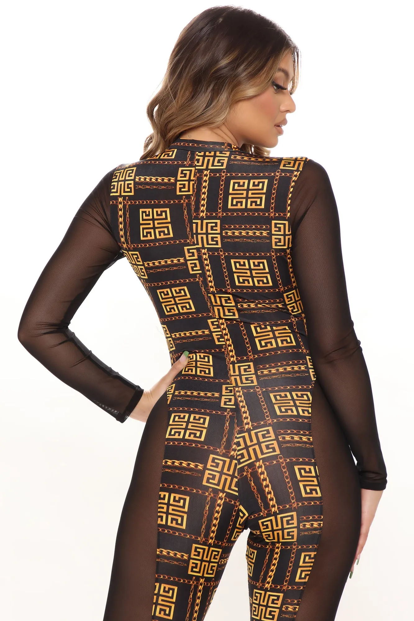 All Things Expensive Jumpsuit - Black/combo