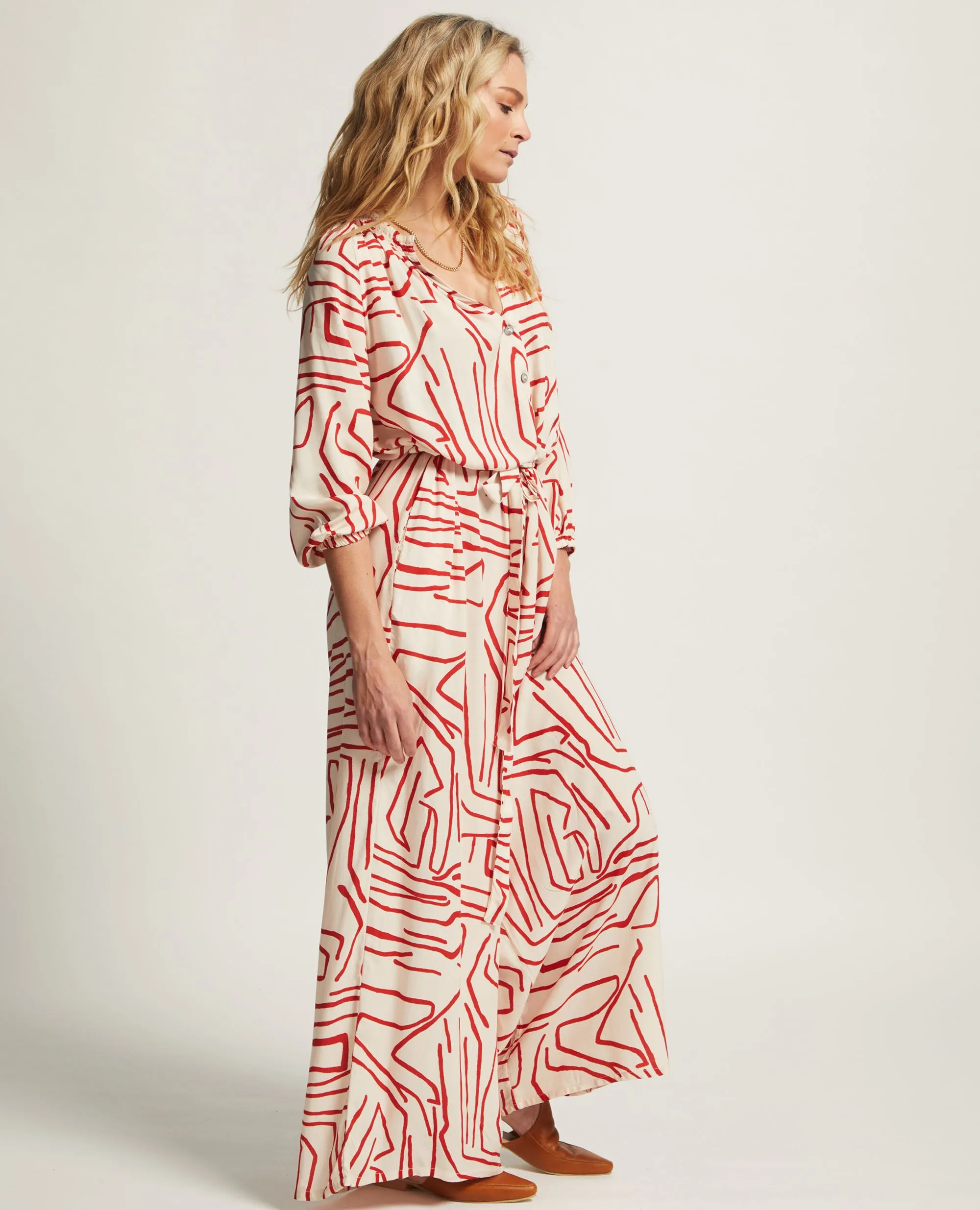Arna | Ruched Neck Jumpsuit
