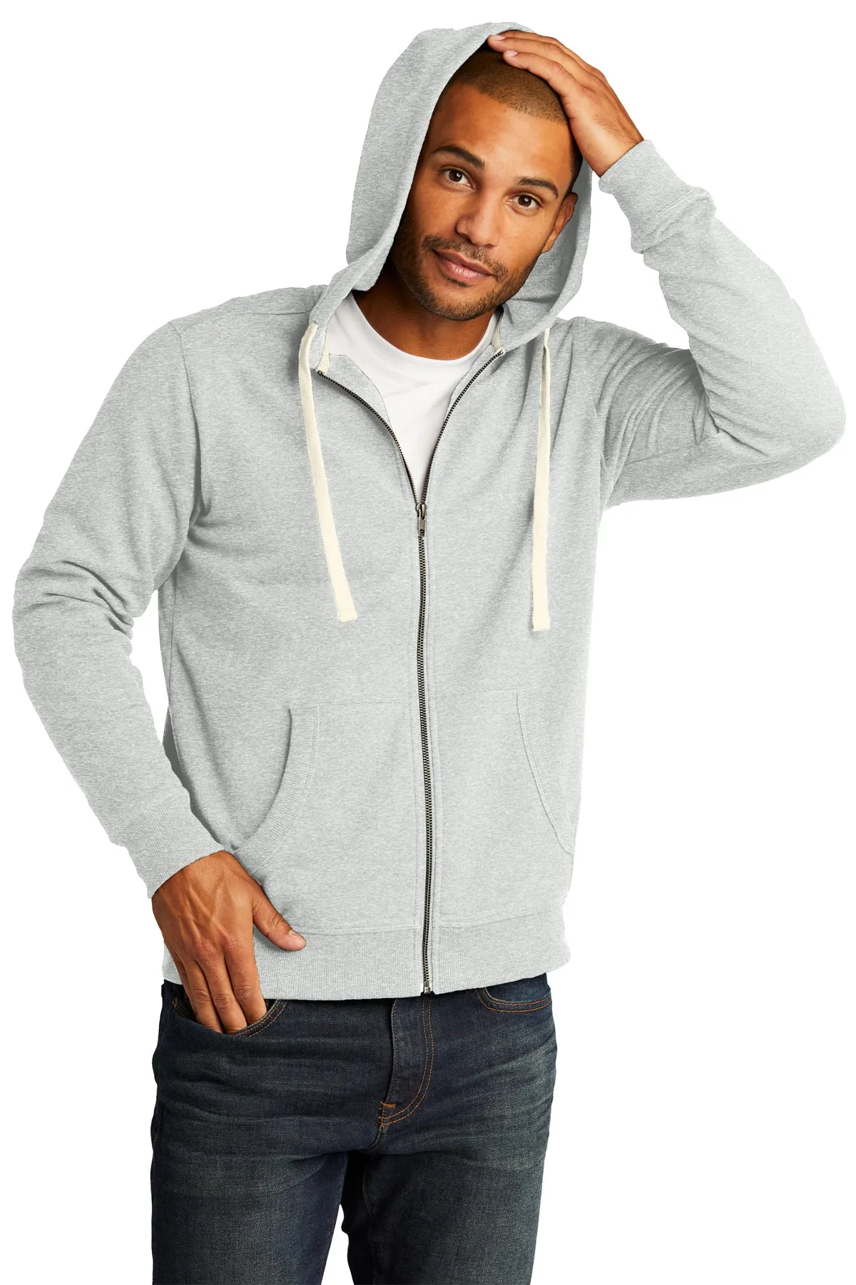 BA Softball Ash Hoodie - Full Zip