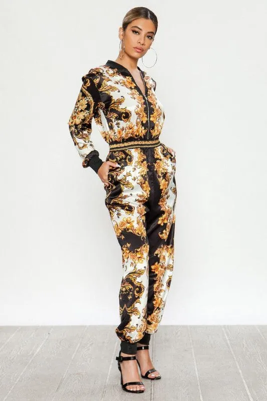 Barroque Black Jumpsuit