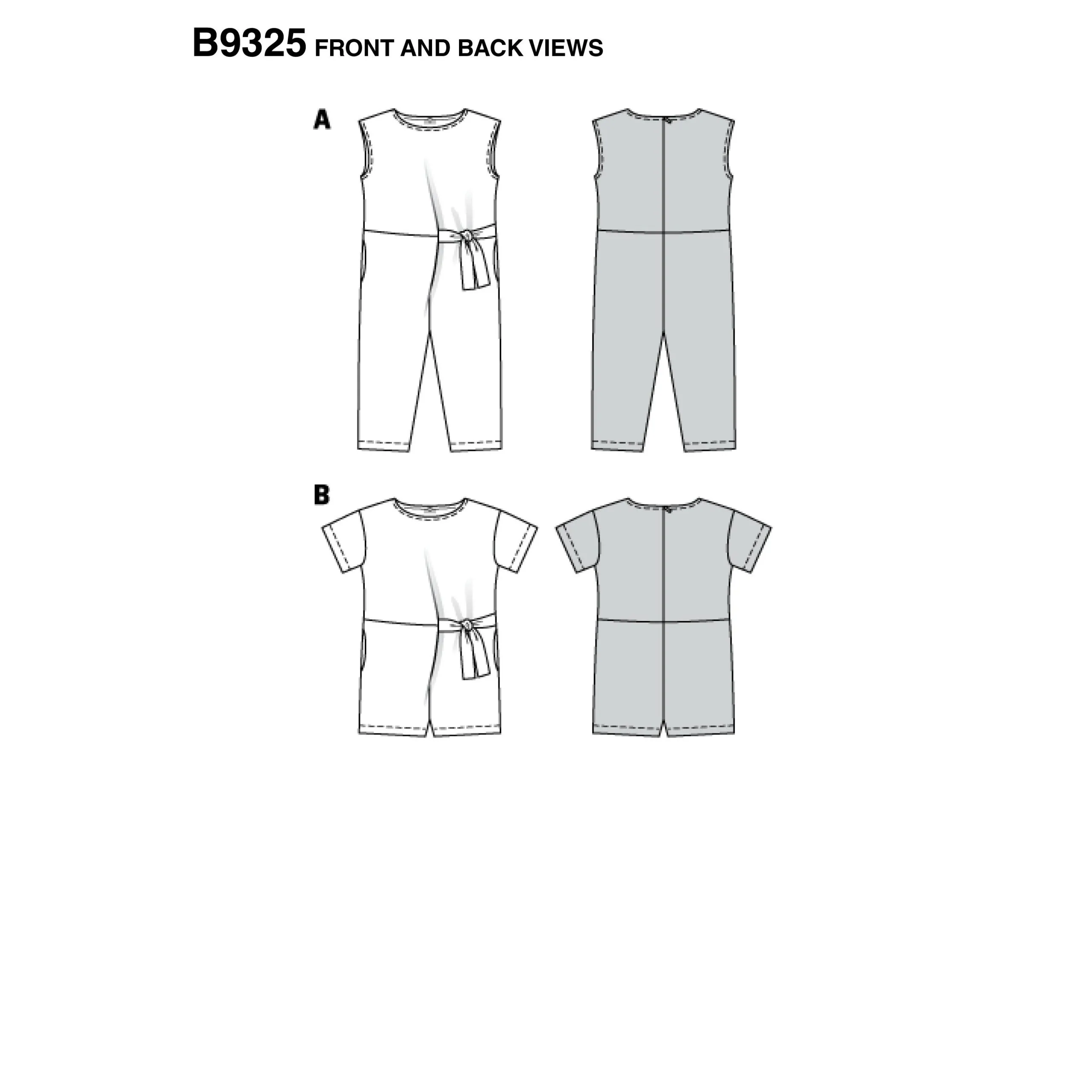 Burda Child/Teen Overalls/Jumpsuit 9325