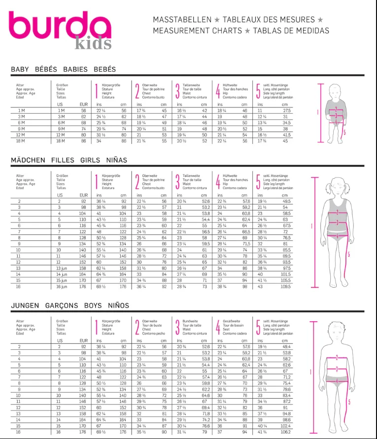 Burda Child/Teen Overalls/Jumpsuit 9325