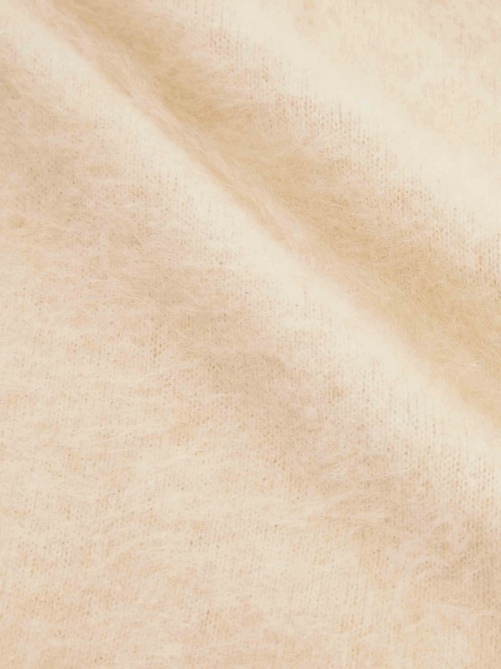 Cashmere Turtleneck Fuzzy Sweater