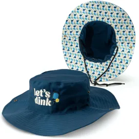 ChalkTalkSPORTS Pickleball Bucket Hat - Adjustable | Cooling | Wide Brim Boonie | Outdoor & Beach Sun Hat | Men & Women | Lets Dink