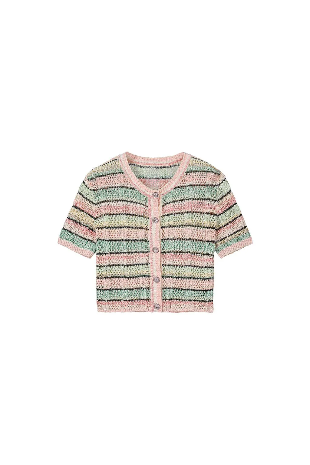 Colorful Striped Knit Top