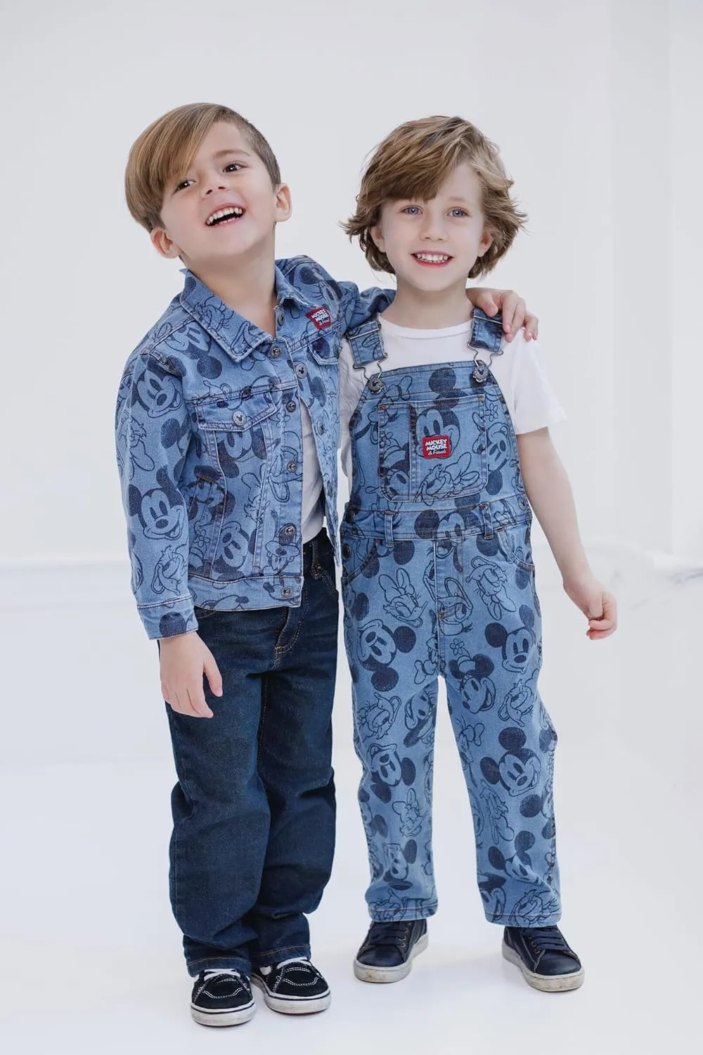 Disney Mickey Mouse Denim Jacket Overalls Shortalls Pants Infant to Big Kid