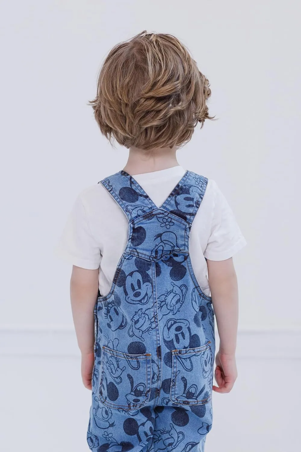 Disney Mickey Mouse Denim Jacket Overalls Shortalls Pants Infant to Big Kid
