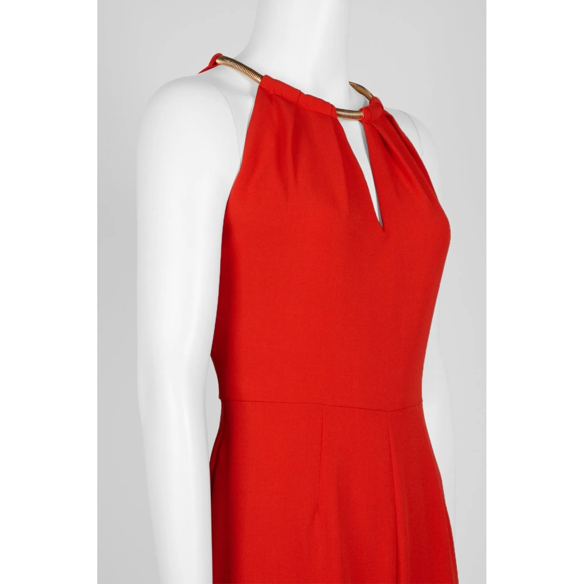 Donna Ricco Sleeveless Hardware-Embellished Jumpsuit