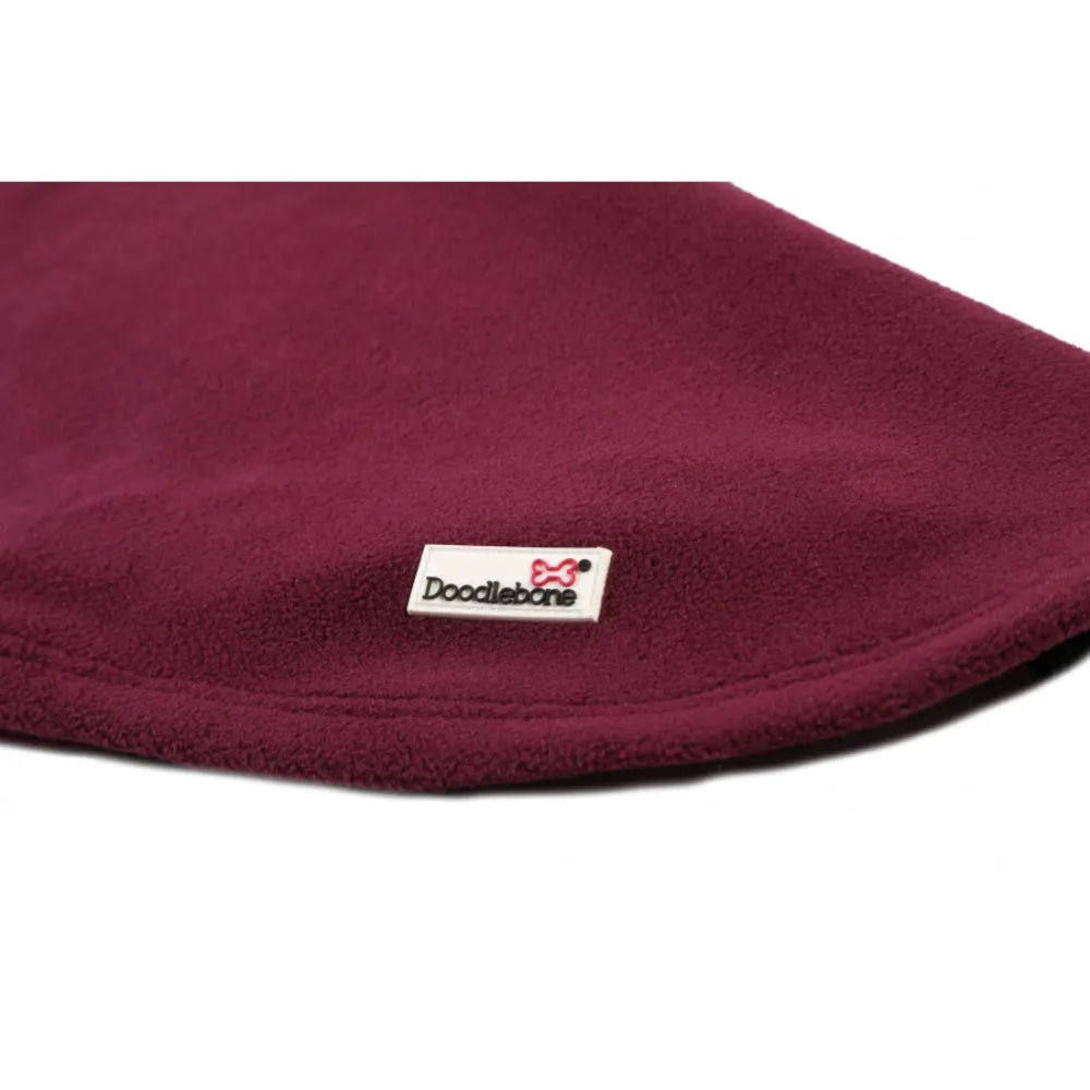 Doodlebone Fleecy Dog Jumper - Burgundy