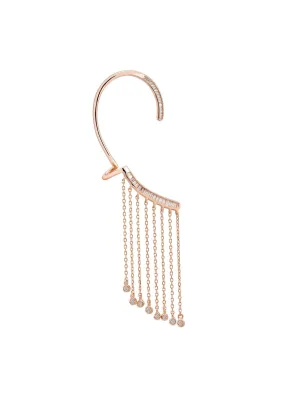 Dubai Tassel Ear Climber Right Rosegold