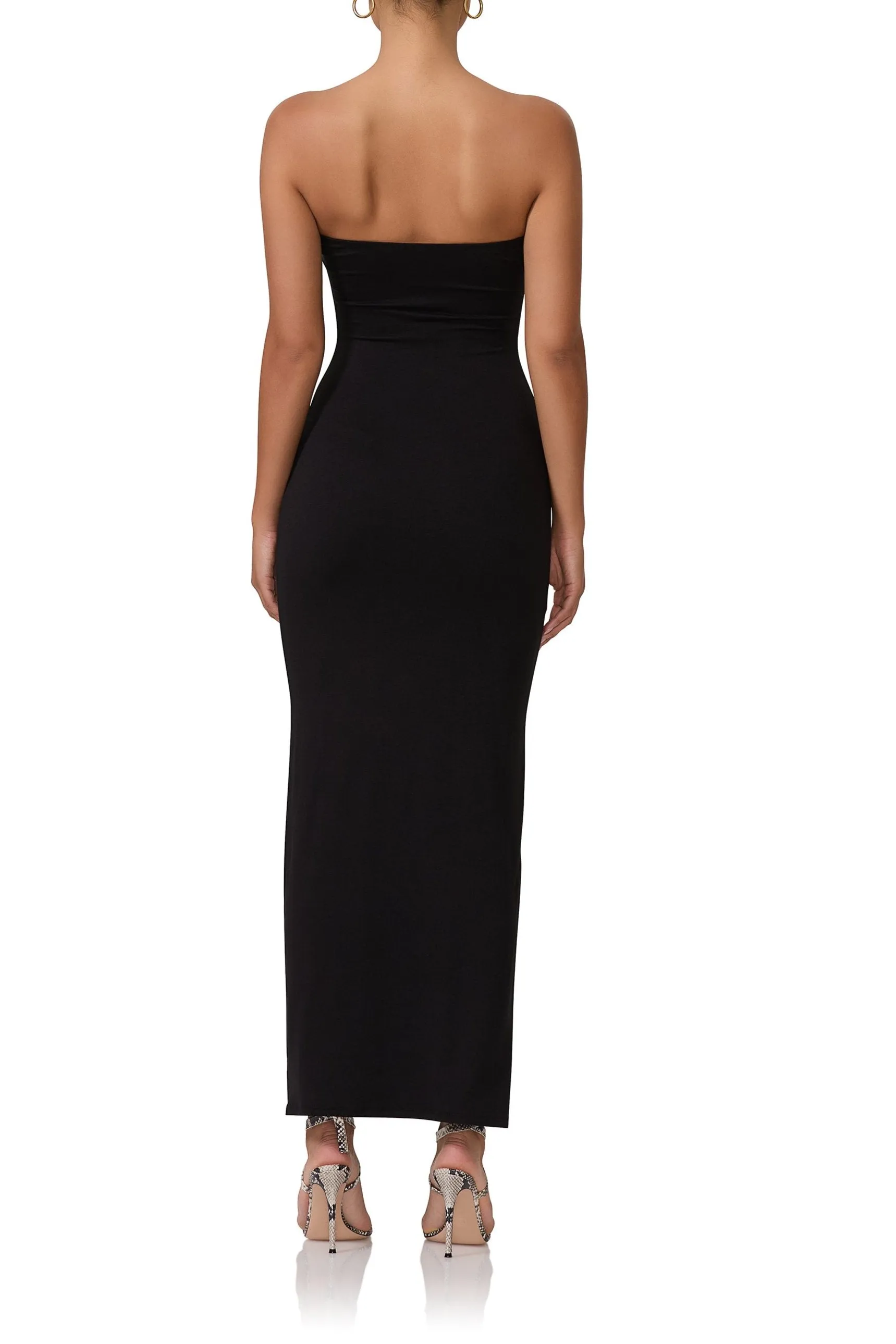Dunn Column Maxi Dress - Noir