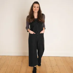 Evelyn Black Denim Jumpsuit