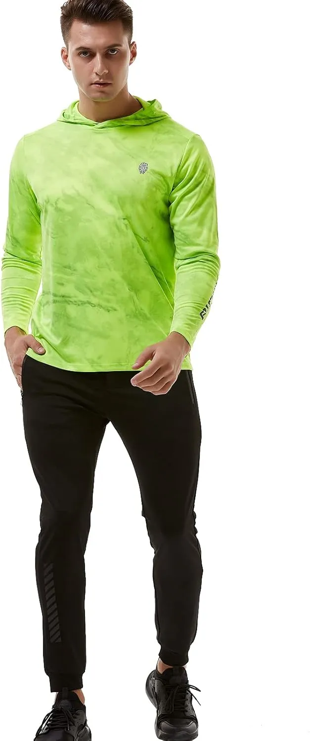 Fishing Shirts for Men Long Sleeve - Sun Protection SPF 50  UV Tshirt Hoodies