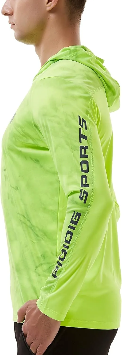 Fishing Shirts for Men Long Sleeve - Sun Protection SPF 50  UV Tshirt Hoodies