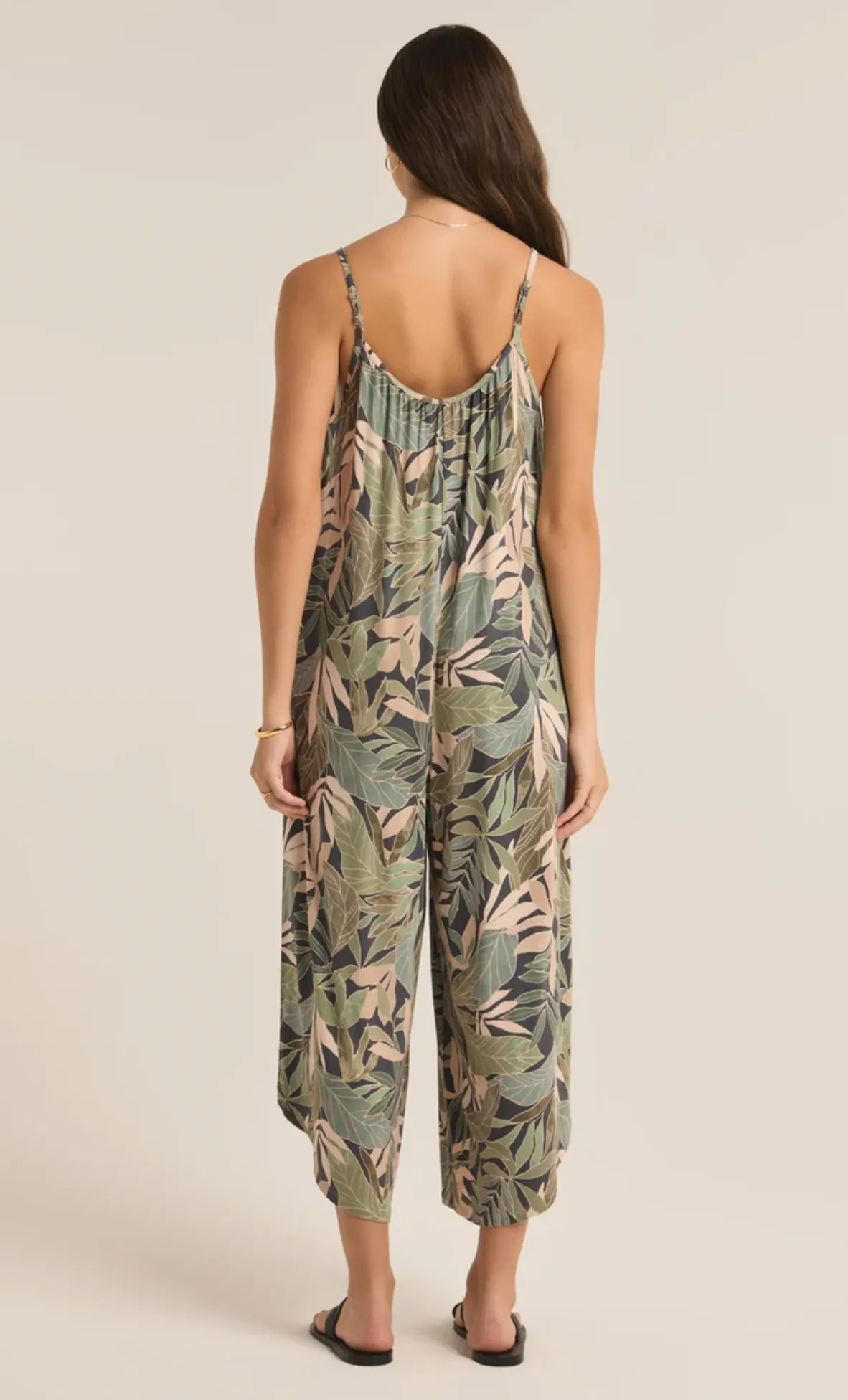 Flared Cusco Jumpsuit | Grape Leaf
