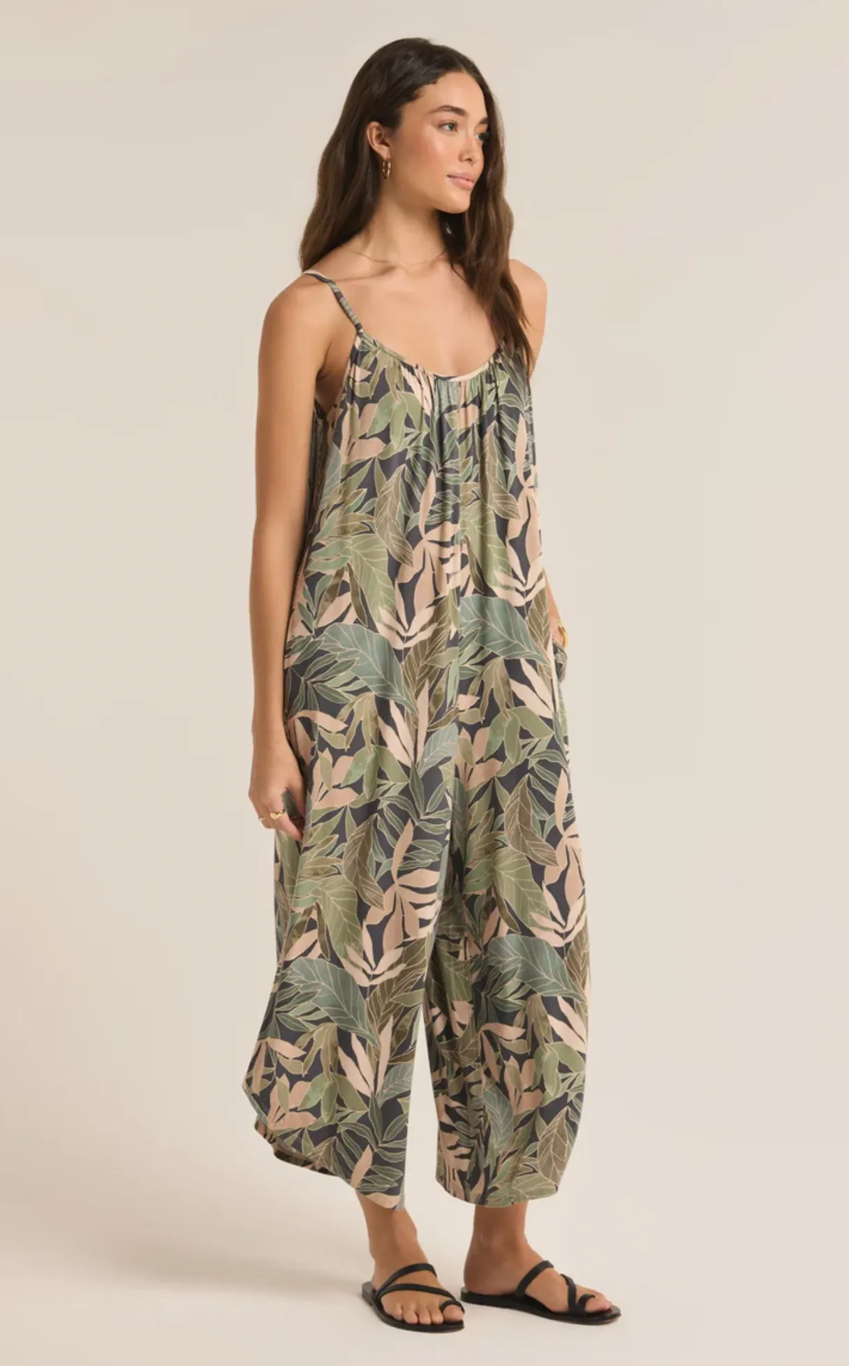 Flared Cusco Jumpsuit | Grape Leaf