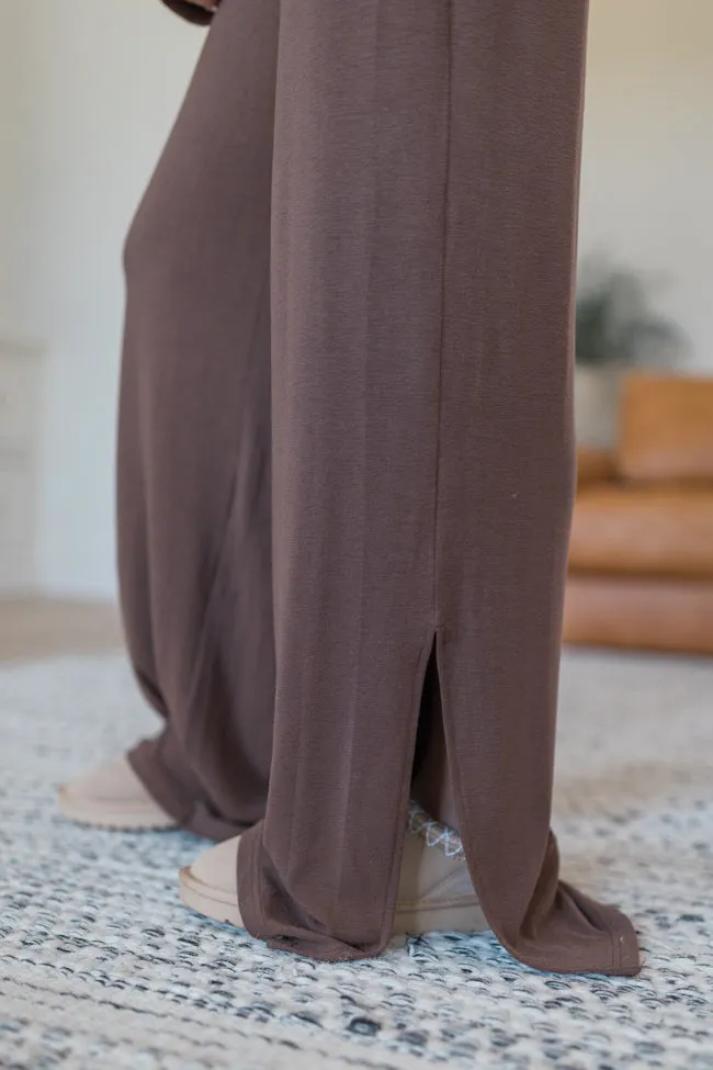 Heart To Heart Brown V-Neck Jumpsuit FINAL SALE
