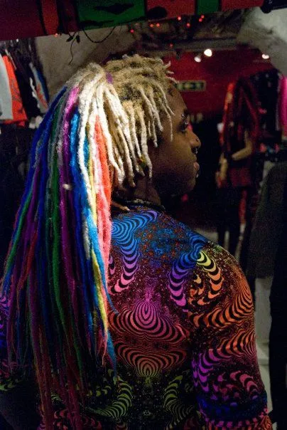 Hooded Zip Jacket : Rainbow Fractal