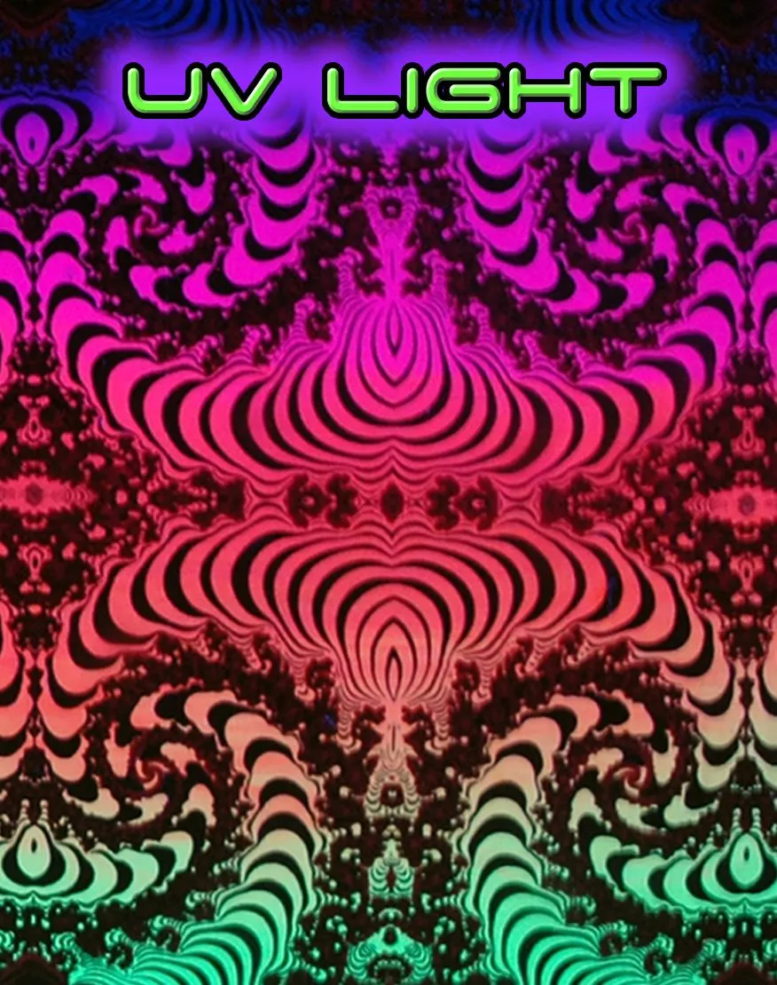 Hooded Zip Jacket : Rainbow Fractal