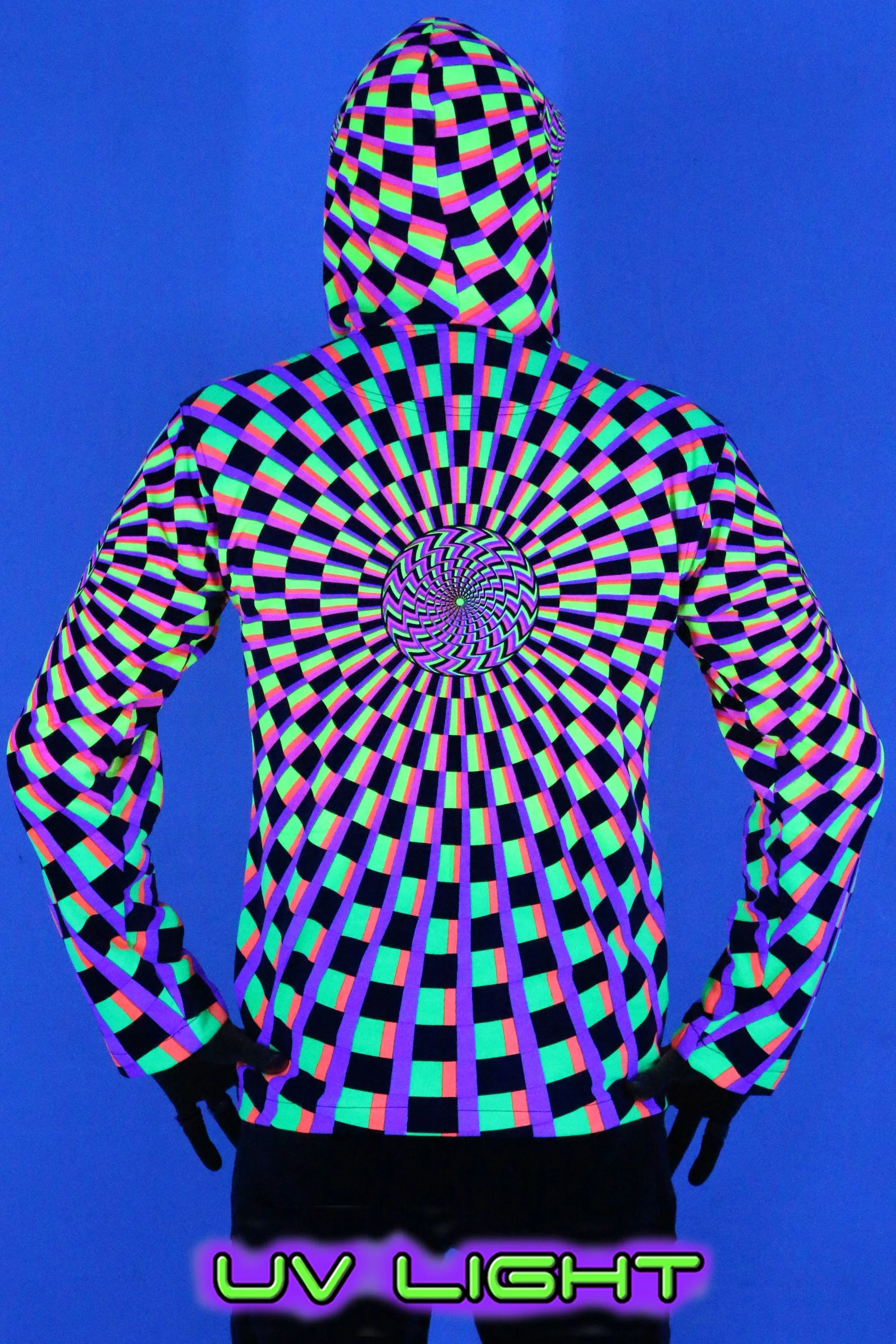 Hooded Zip Jacket : Rainbow Vertigo