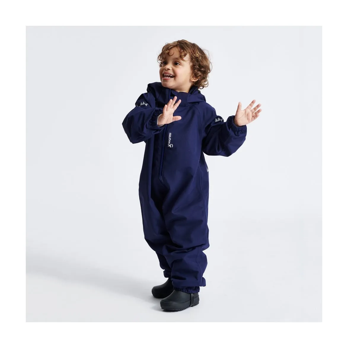 Isbjörn of Sweden Toddler Hard Shell Jumpsuit Navy | Buy Isbjörn of Sweden Toddler Hard Shell Jumpsuit Navy here | Outnorth