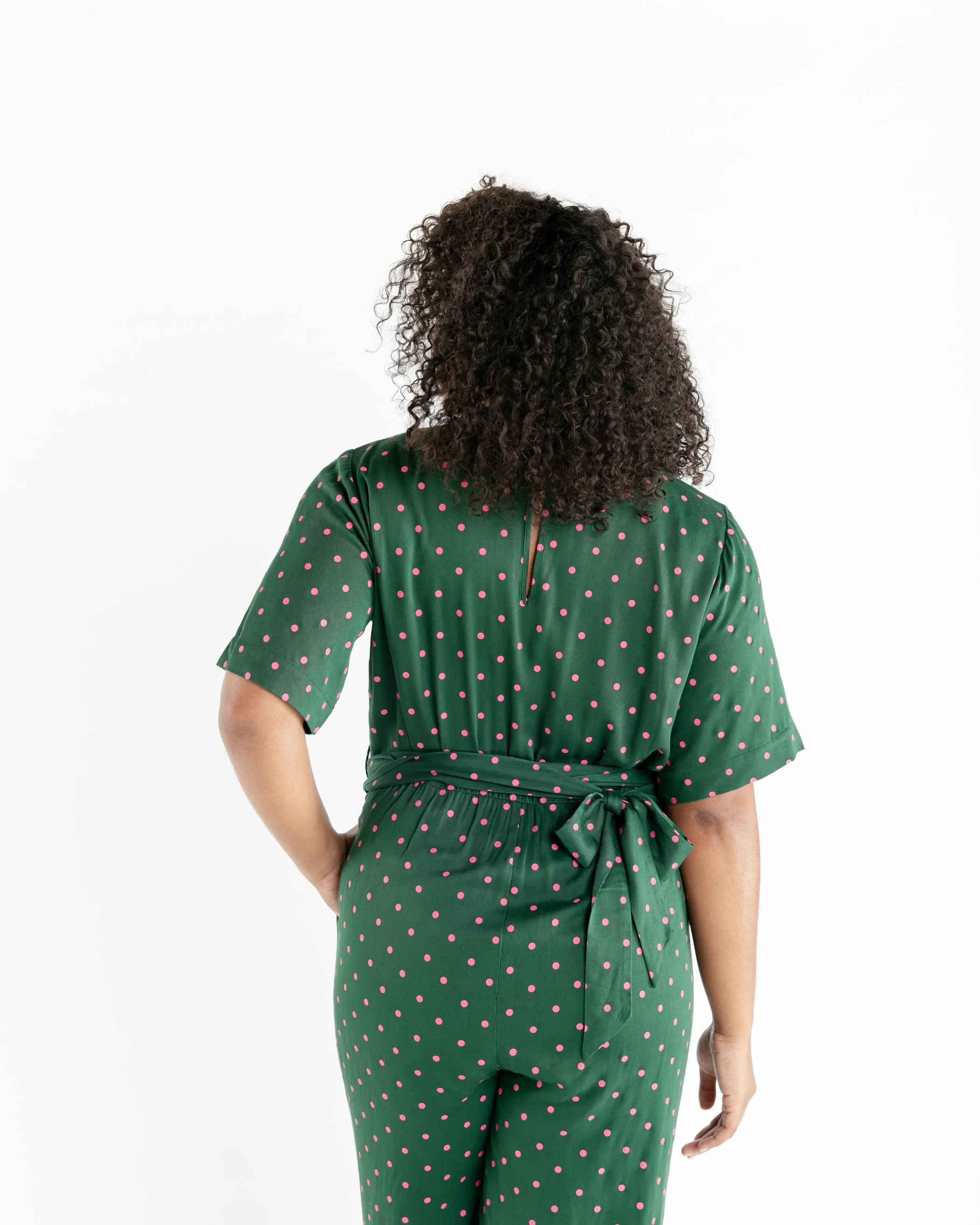 Jumpsuit - Evergreen Dot