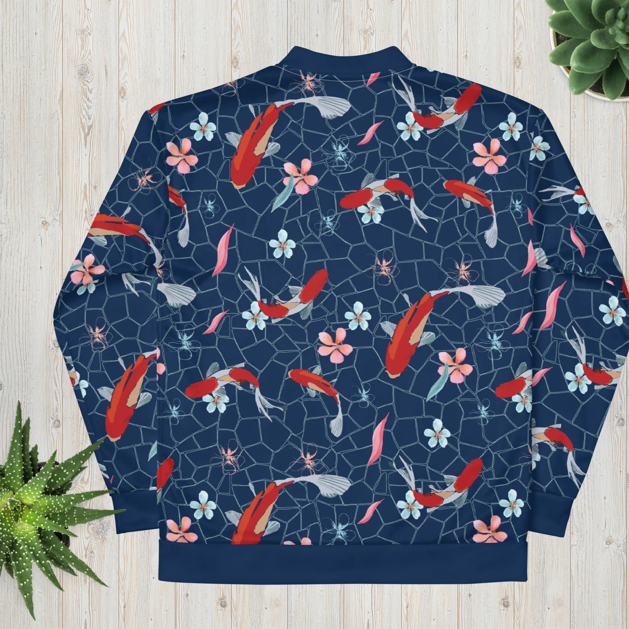 Koi Pond Unisex Bomber Jacket