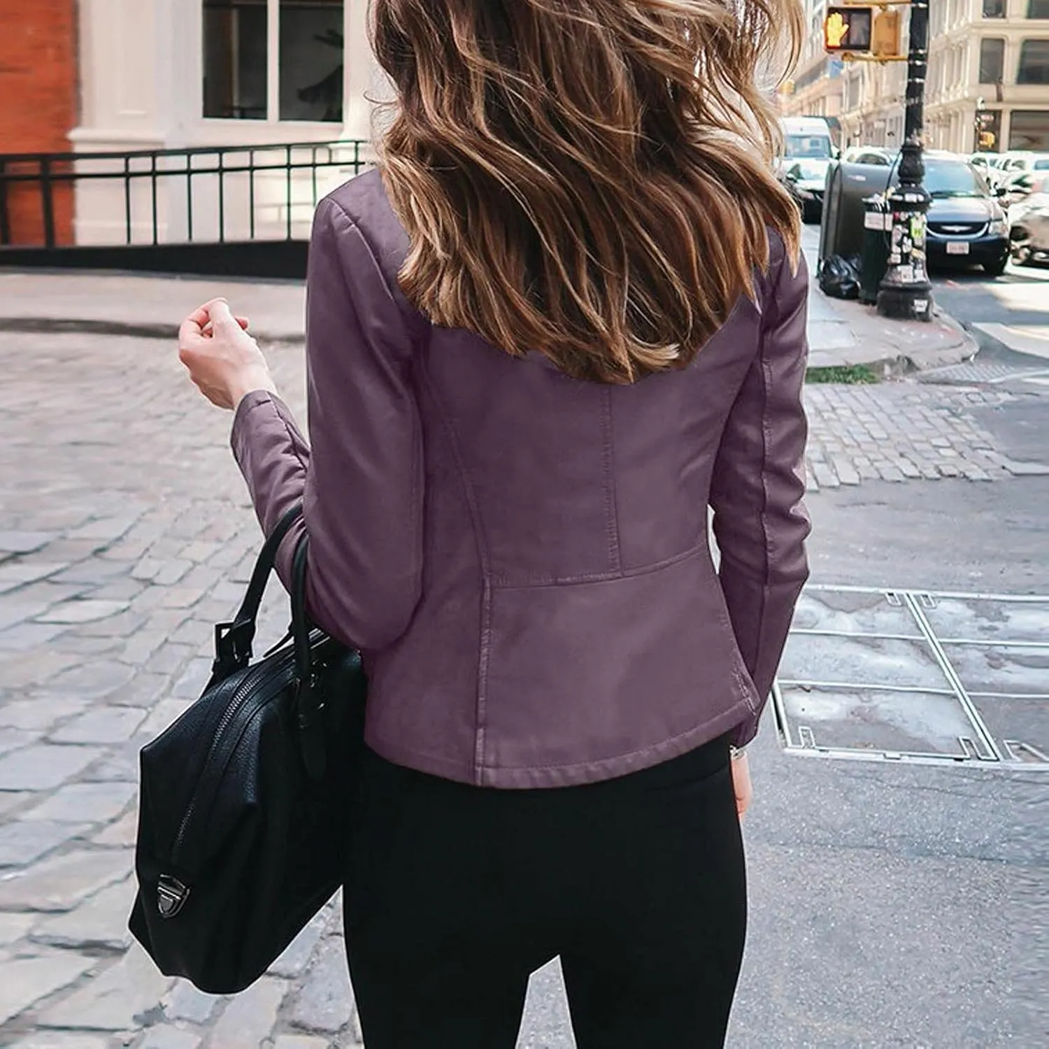 LCMTWX Winter Coats Solid Full Zip Snap Stand Collar Long Sleeve Cardigan Slim Jacket Coat for Vacation Daily Coats For