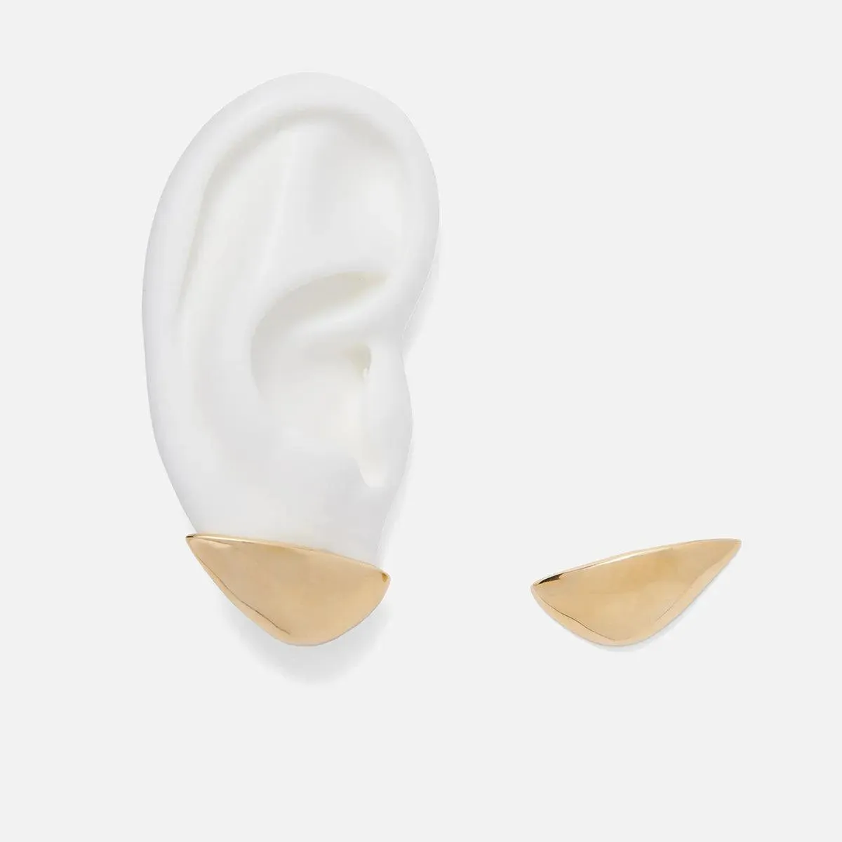 Lobe Earrings in Gold