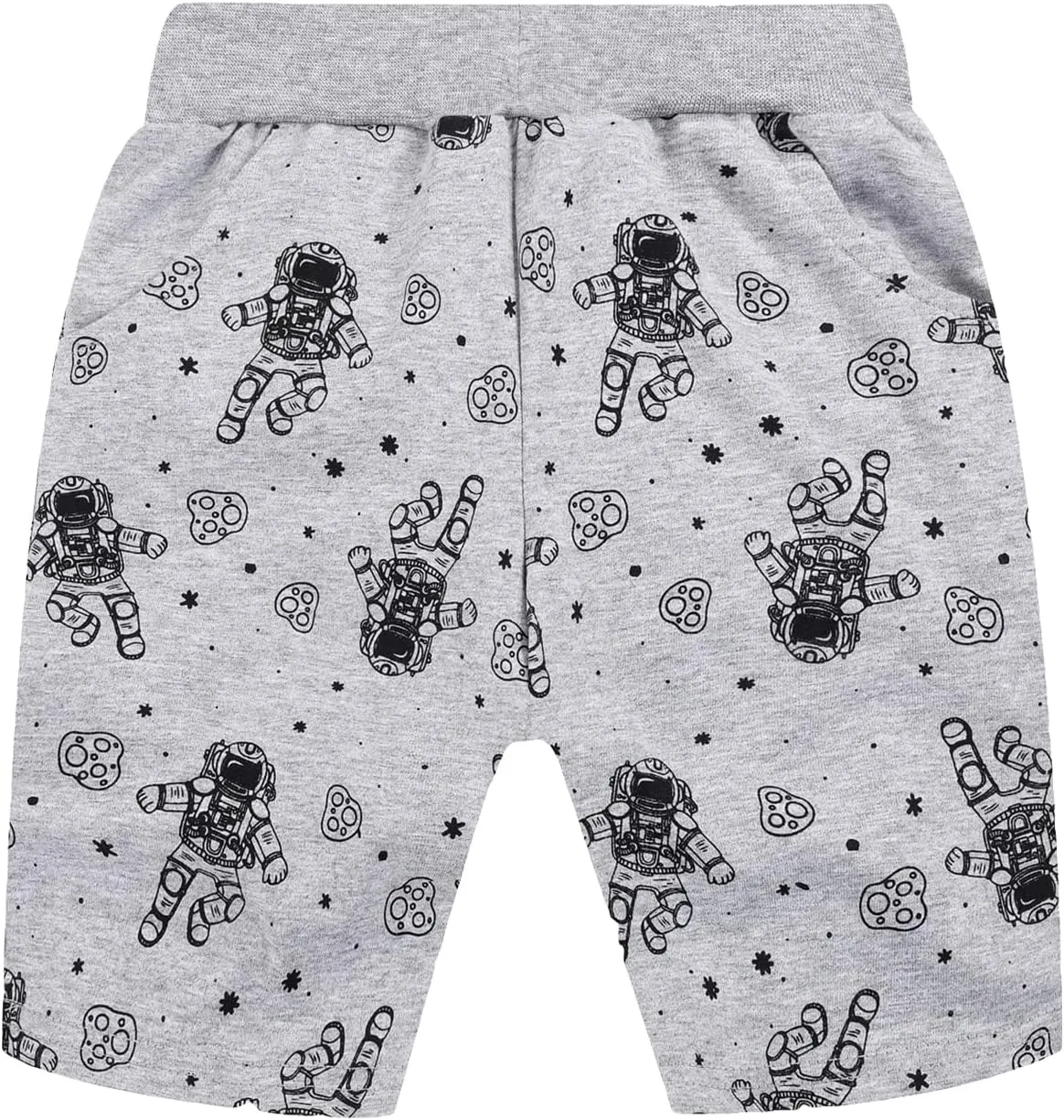 LOKTARC Toddler Boys Knit Shorts Pack of 3, Baby Summer Cotton Pull-on Active Jogger Shorts