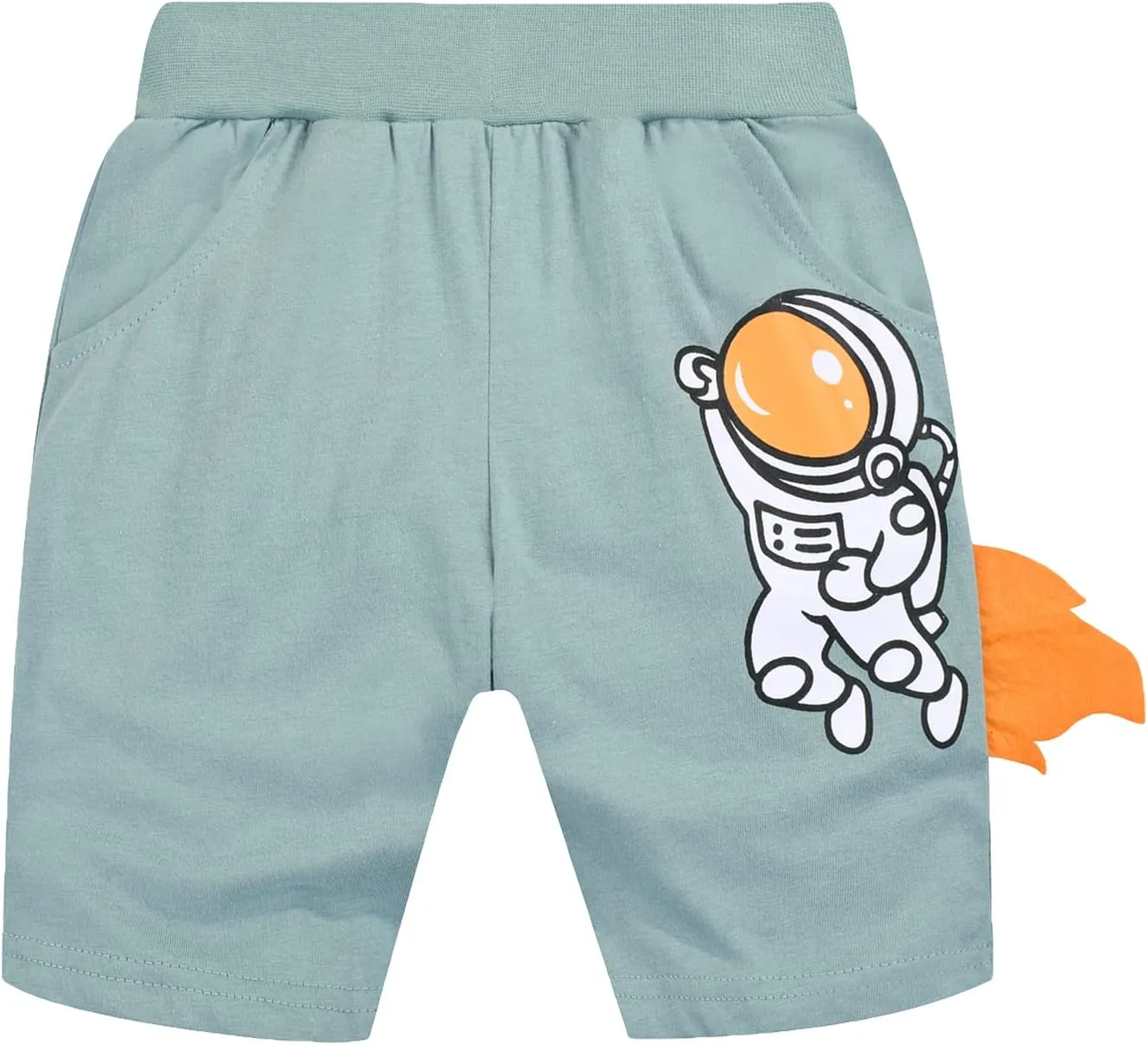 LOKTARC Toddler Boys Knit Shorts Pack of 3, Baby Summer Cotton Pull-on Active Jogger Shorts