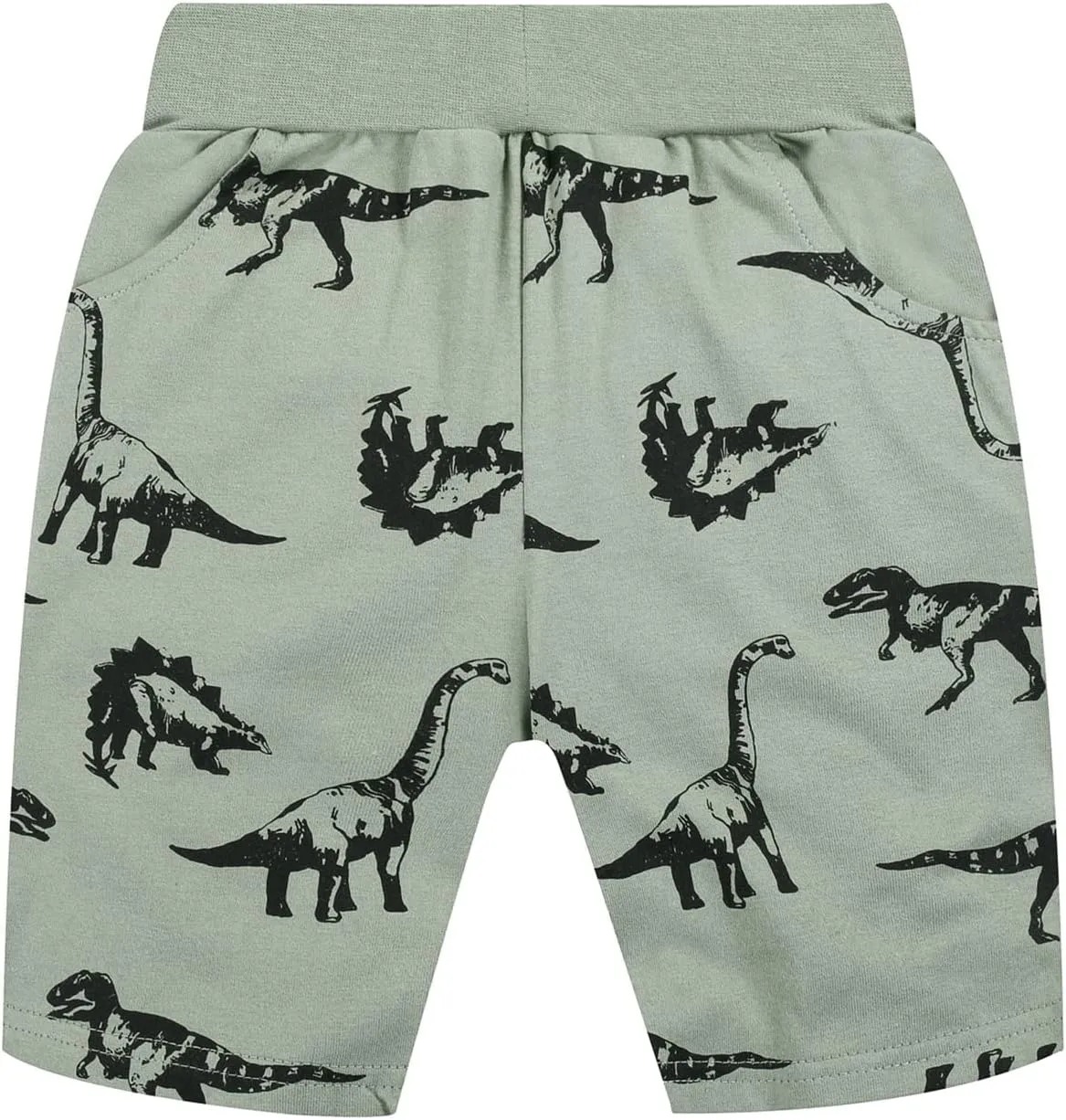 LOKTARC Toddler Boys Knit Shorts Pack of 3, Baby Summer Cotton Pull-on Active Jogger Shorts