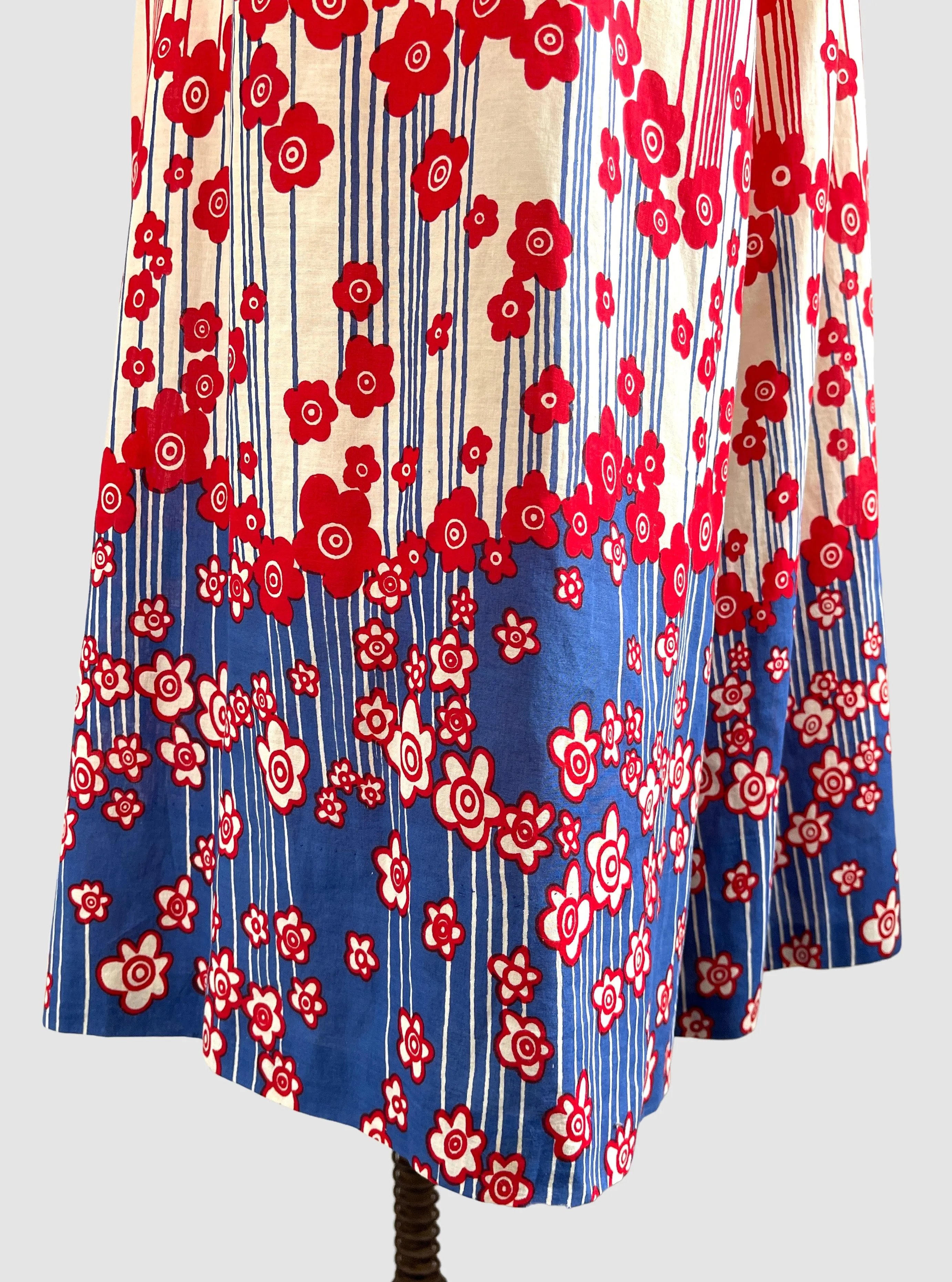 MALCOLM STARR 60s Flower Power Palazzo Pant Jumpsuit • Sm Med