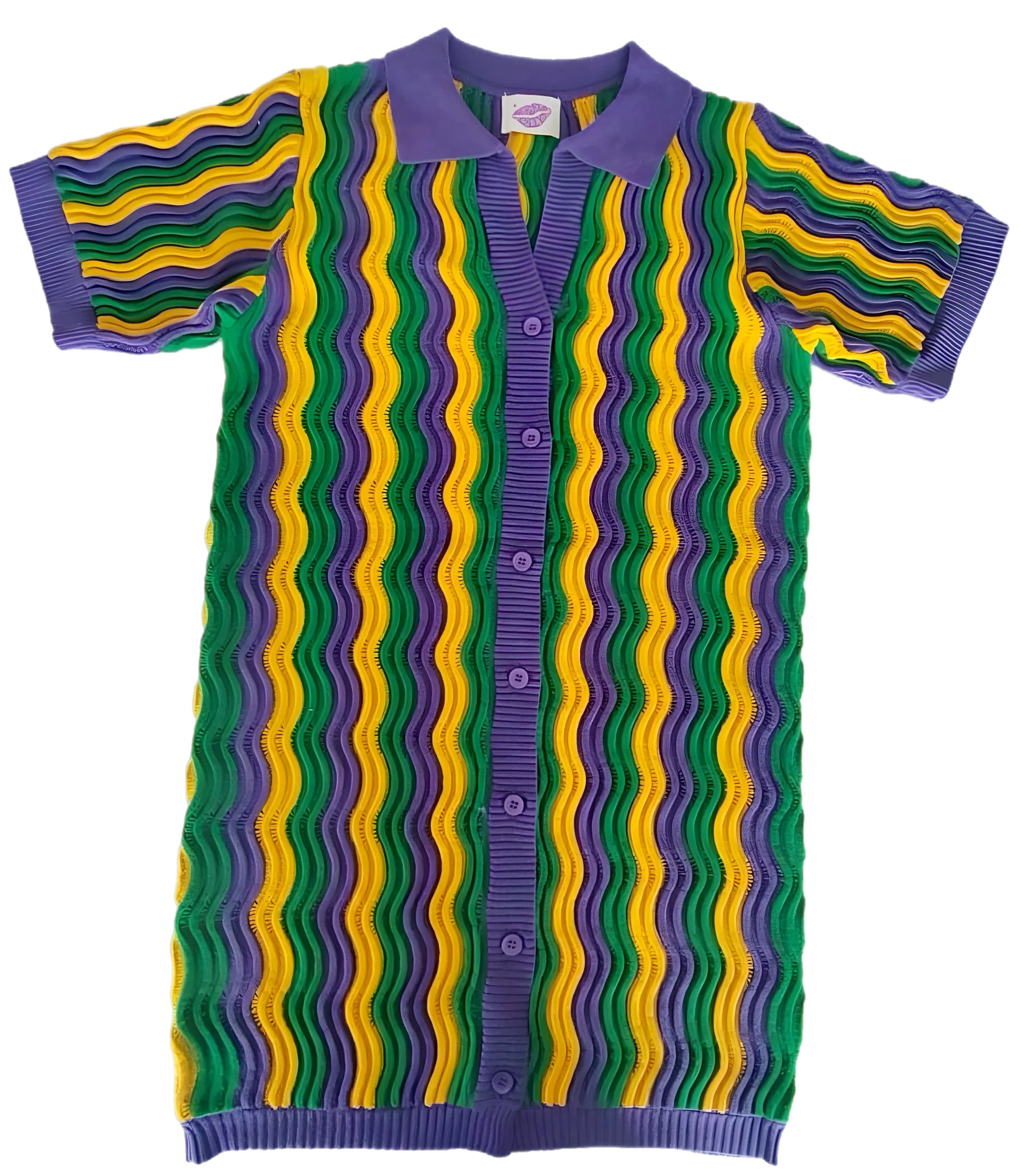 Mardi Gras Groovy Knit Dress