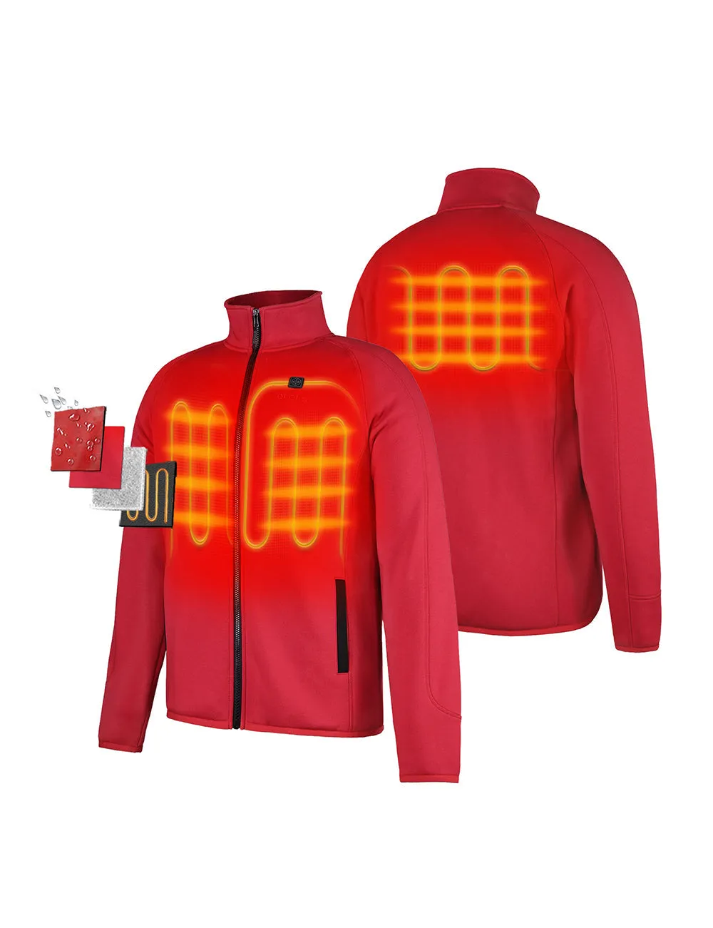 Men's Heated Full-Zip Fleece Jacket
