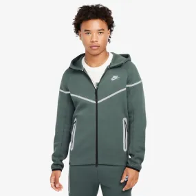 mens nike tech fleece full-zip jacket (vintage green)