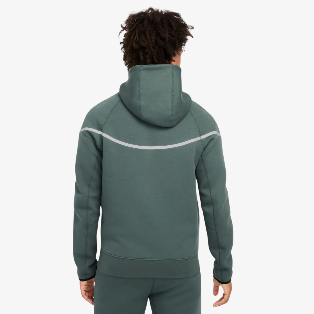 mens nike tech fleece full-zip jacket (vintage green)
