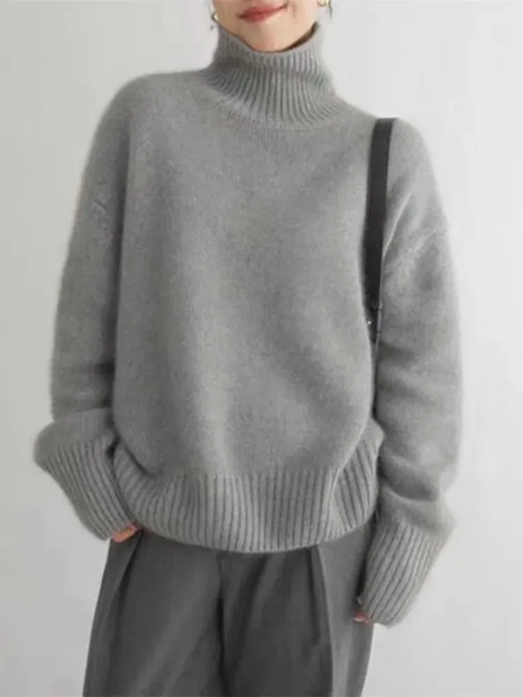 Michelle - Cashmere Turtleneck Sweater
