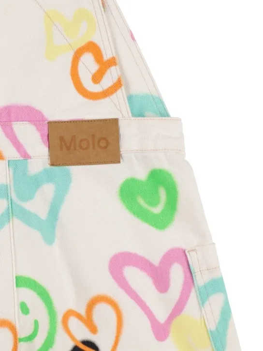 Molo   Printed cotton denim jumpsuit 