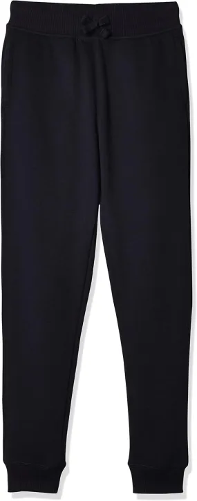 Nautica Little Girls' Fleece Sweatpants, Functional Pockets, Elastic Waistband & Drawstring Closure