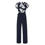 Navy Osterley Floral Print Jumpsuit