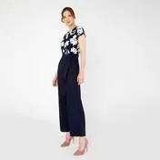 Navy Osterley Floral Print Jumpsuit